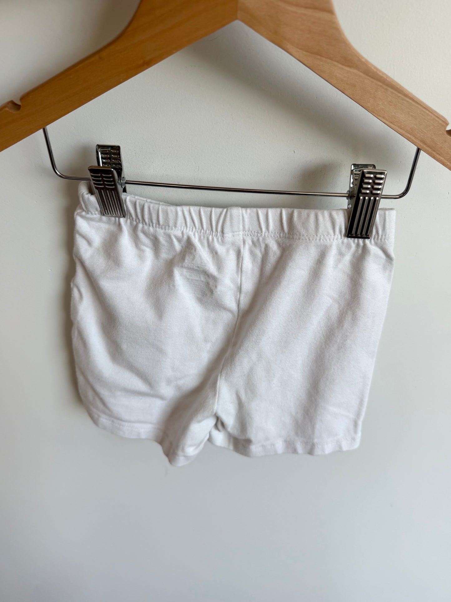 White Biker Shorts / 5T