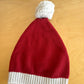 Organic Red Knit Santa Hat / 3-9m