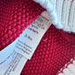 Organic Red Knit Santa Hat / 3-9m