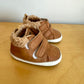 Tan Velcro Soft Sole Shoes / 3-6m
