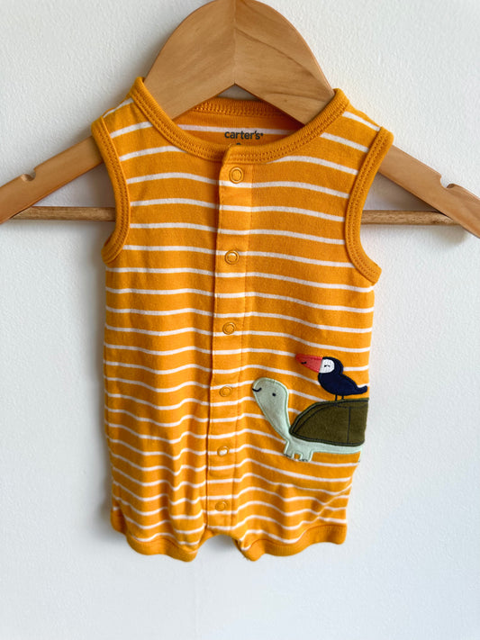 Turtle + Tucan Romper / 3m