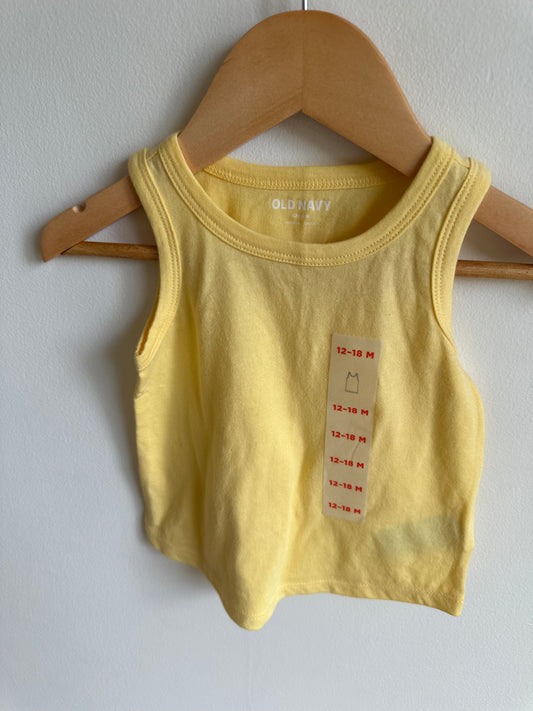 NEW Yellow Tank Shirt / 12-18m