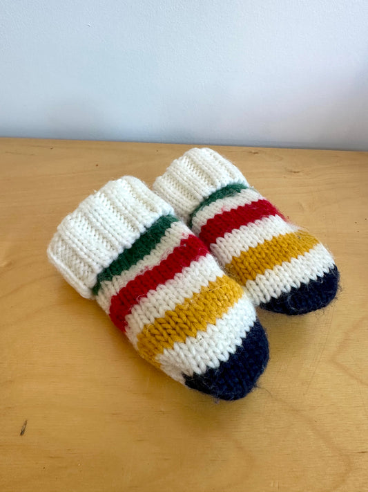 HBC Striped Mittens / 12-24m