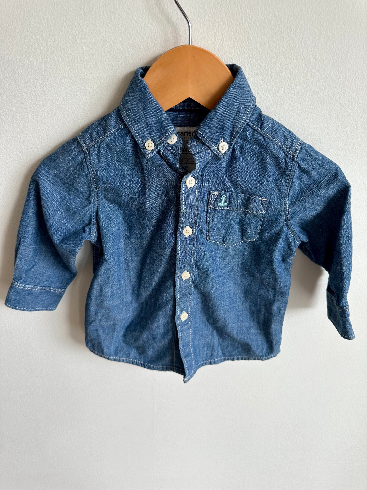 Denim Dress Shirt / 6m