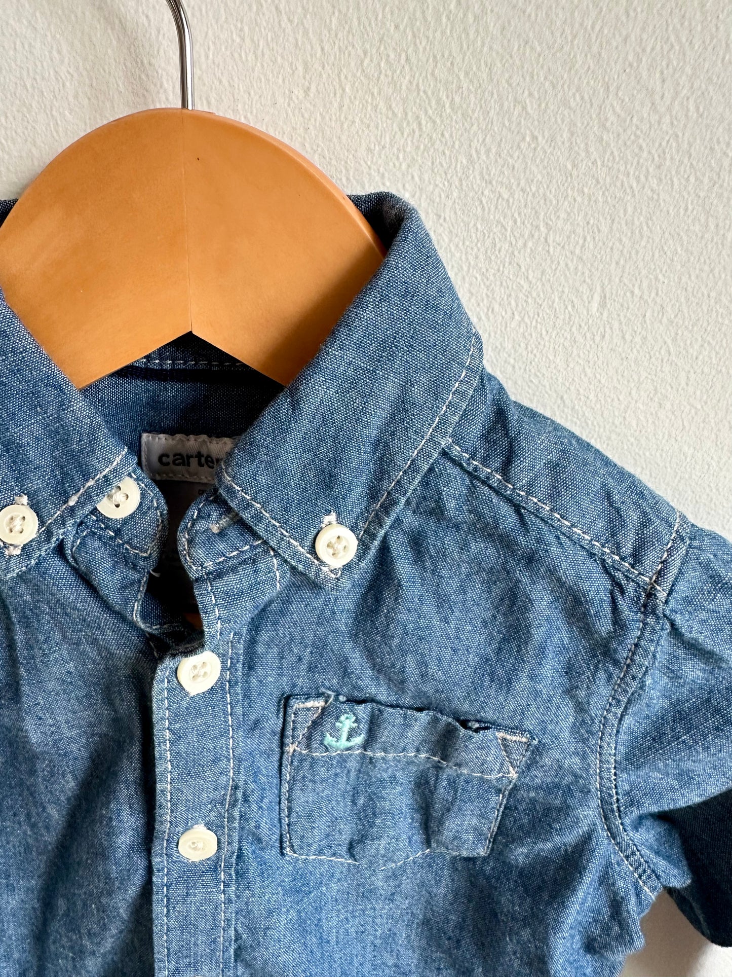 Denim Dress Shirt / 6m