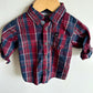 CK Plaid Pocket Dress Shirt / 6-9m