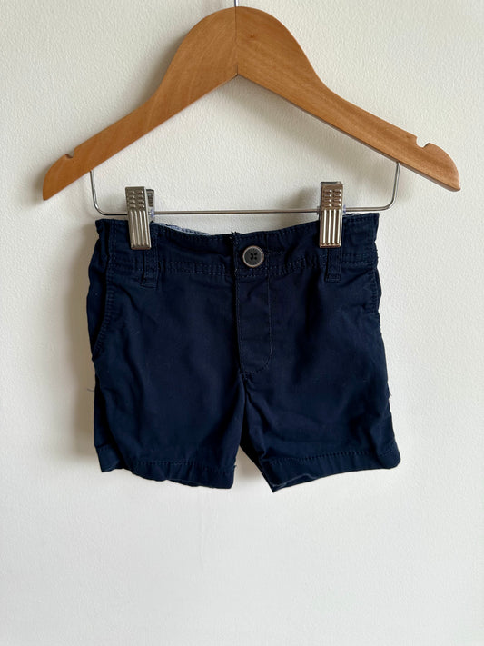 Navy Shorts with Belt Hoops / 2T