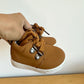 Tan Lace Up Shoes / Size 2 Infant