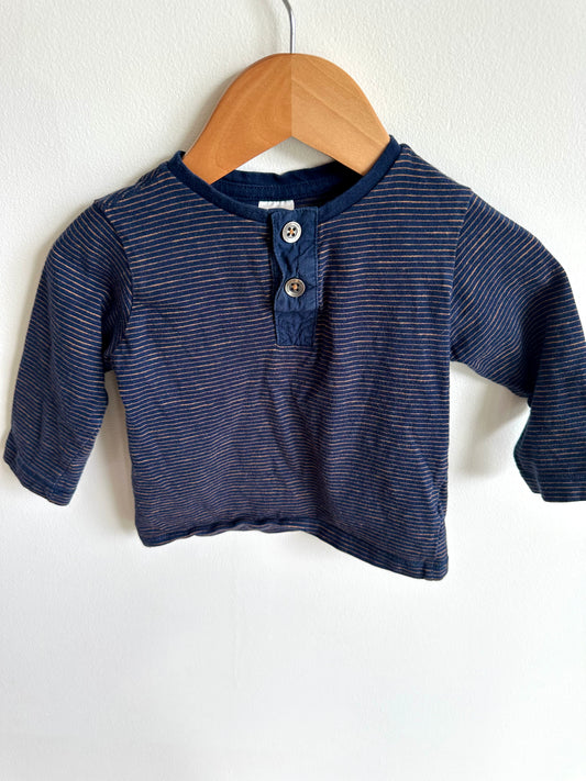 H&M Striped Long Sleeve / 6-9m