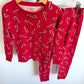 Red Candy Cane PJ Set / 7 years