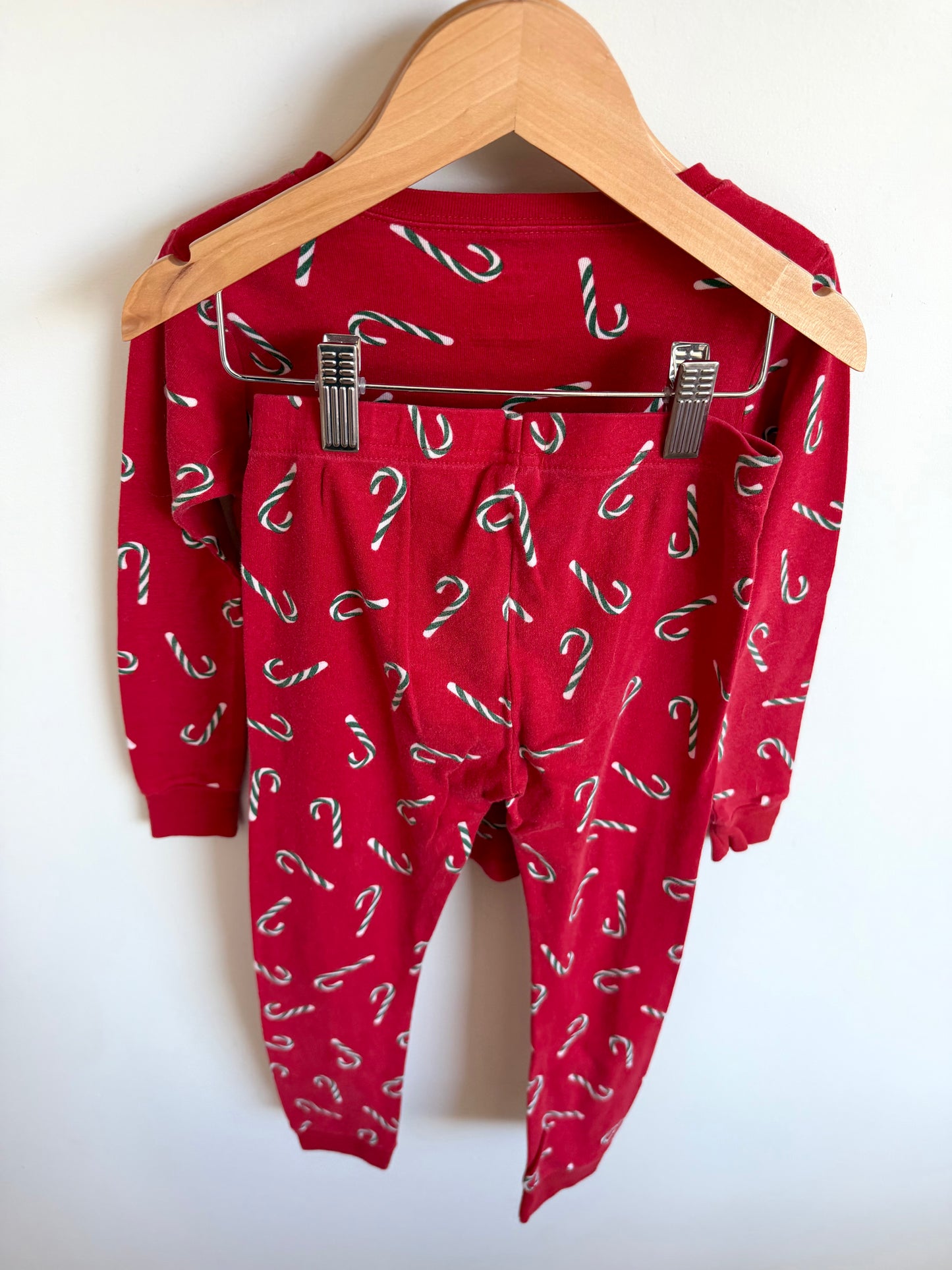 Red Candy Cane PJ Set / 7 years