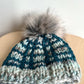 Knit Toque with Removable Pom Pom / 6-9m