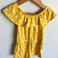 Yellow Polka Dot Ruffle Jumpsuit / 3T