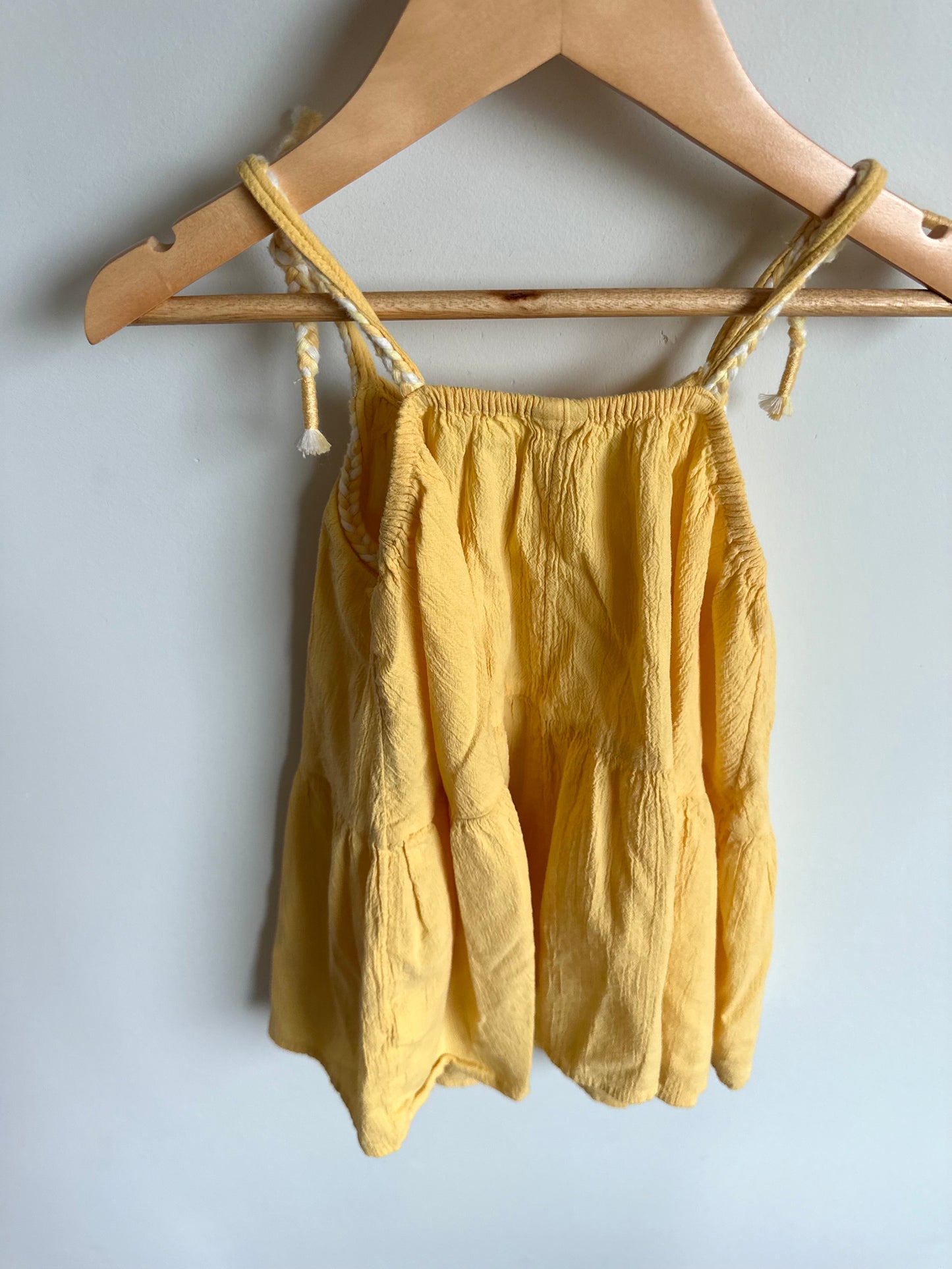 Yellow Braided Trim Dress / 2T