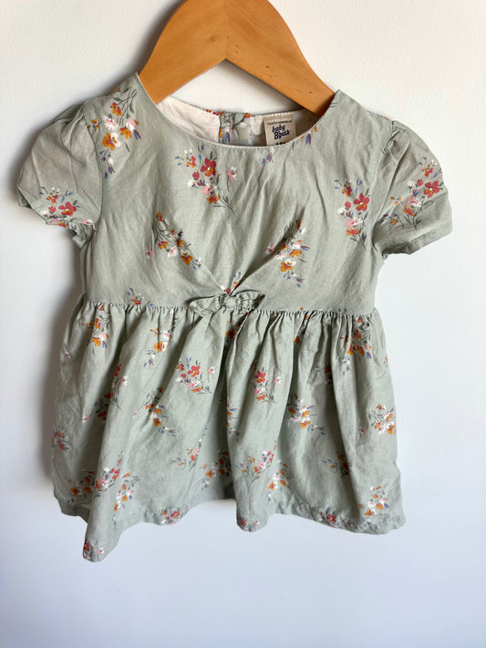 OshKosh Sage Floral Dress / 18m