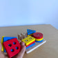 Wooden Peg Board Shape Toy (No Shipping)