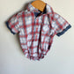 Plaid Collared Bodysuit / 3-6m