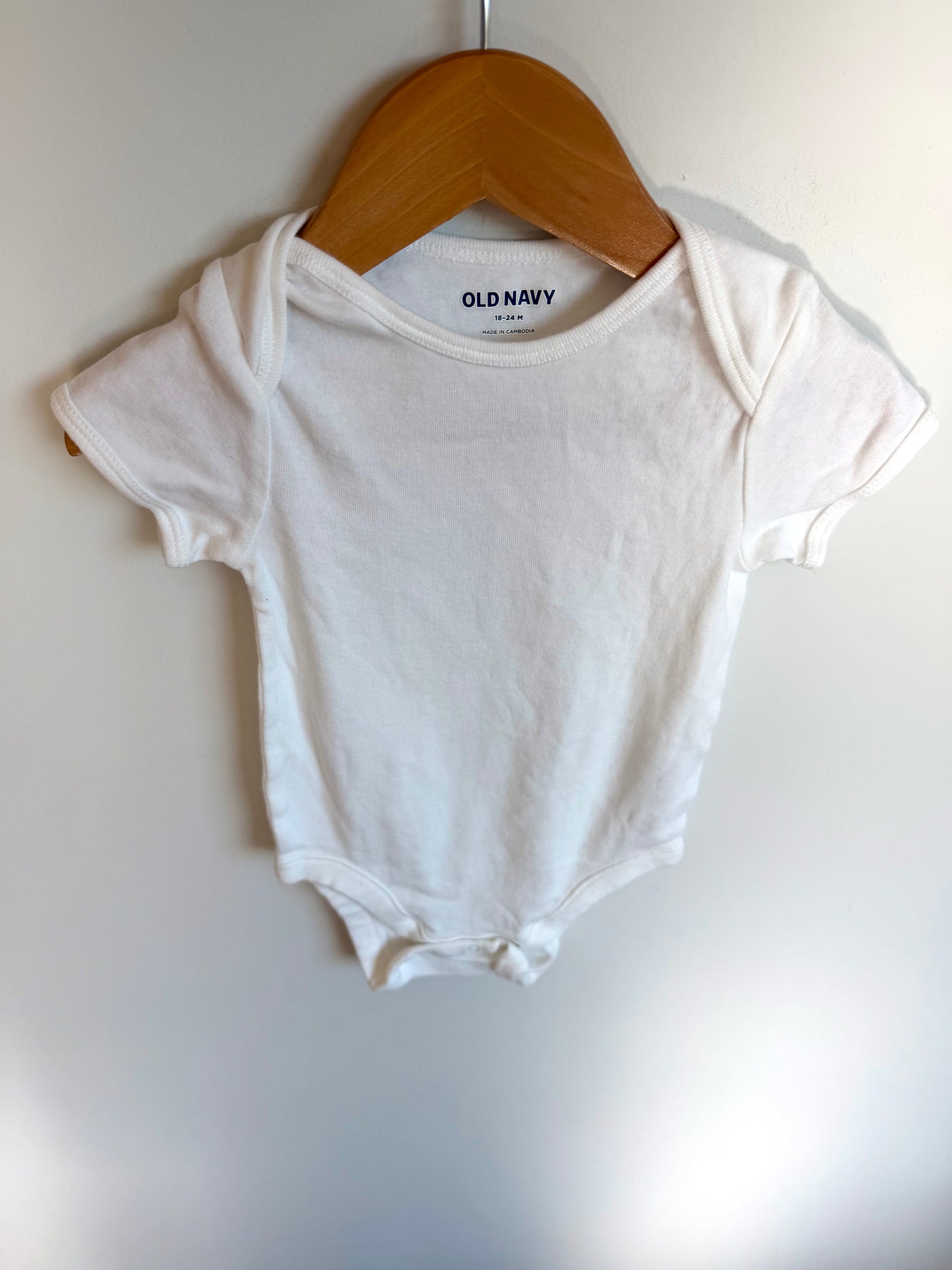 White T-Shirt Bodysuit / 18-24m