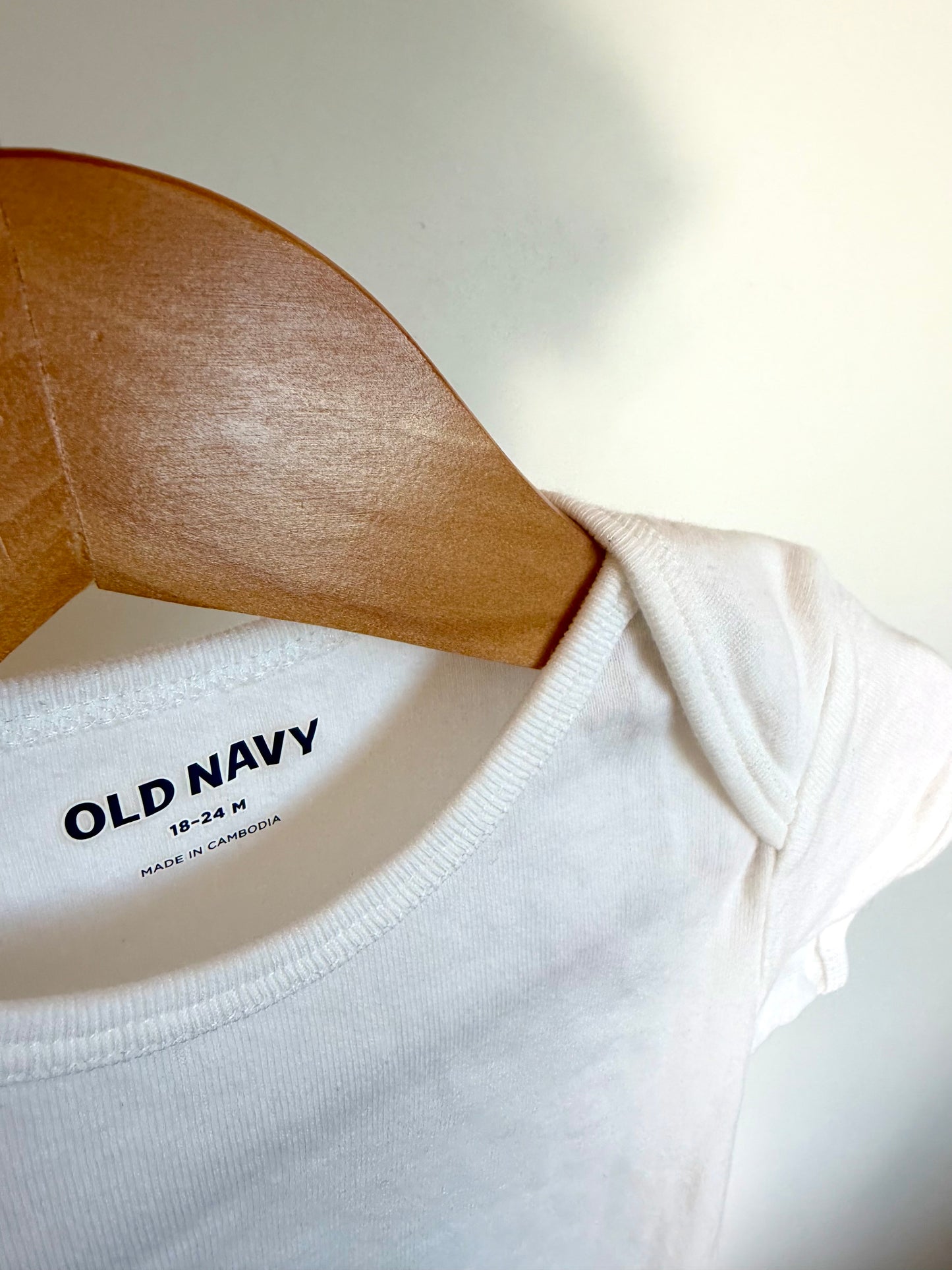 White T-Shirt Bodysuit / 18-24m