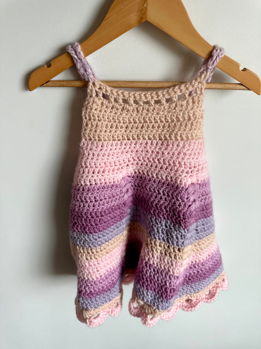Handmade Purple Stripes Dress / 24m?