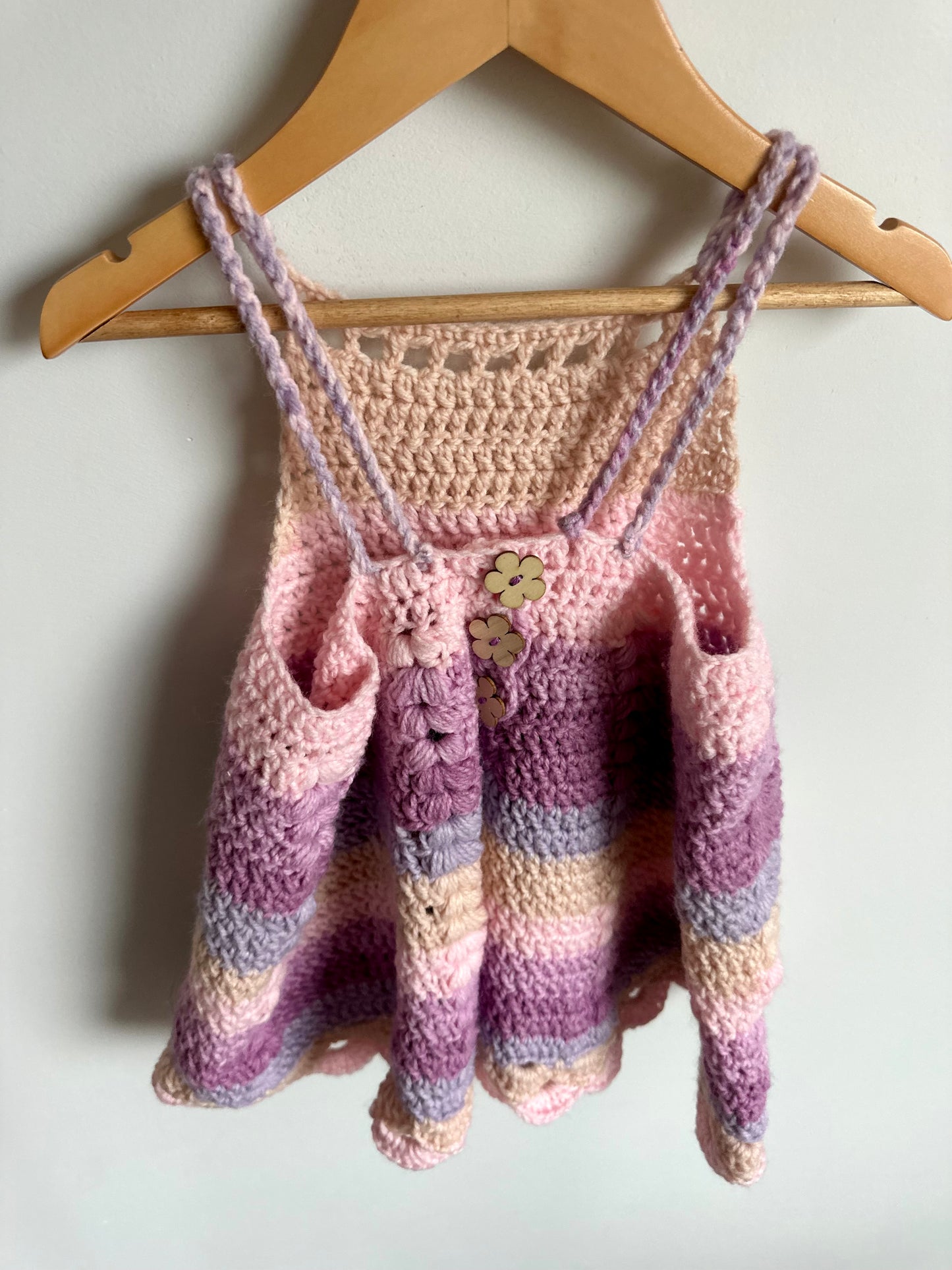 Handmade Purple Stripes Dress / 24m?