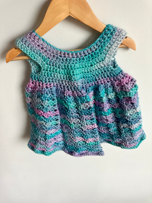 Handmade Teal + Purple Tunic / 18m?