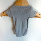 Grey Cotton Bodysuit / 0m