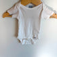 Gerber Cotton White Bodysuit / 0-3m