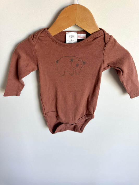 Set of 2 Zara Animal Bodysuits / 6-9m