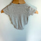 Grey Wrap Bodysuit / 0-3m