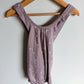H&M Dot Purple Overall Bubble Romper / 3T