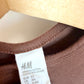 H&M Brown Buttons Bodysuit / 2-4m