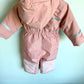 Pink Winter Bunting Suit / 12-18m