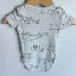 Grey Elephant with Friends Bodysuit / 6m