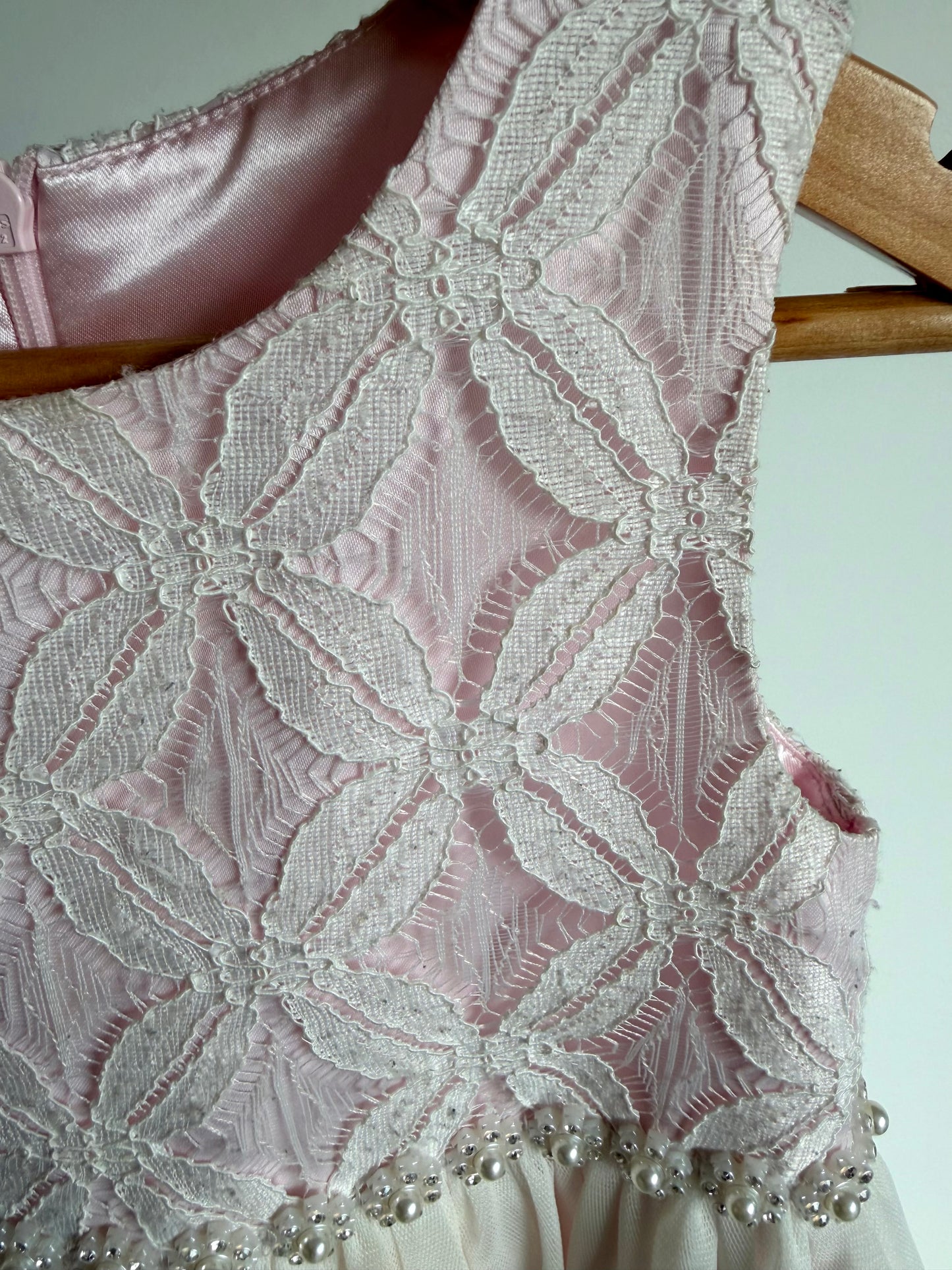 Formal Pink Belt Jewel Dress (PLAY) / 4T