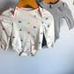 Set of 2 Gap Bodysuits - Grey Ribbed + Butterfly / 3-6m