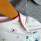 Set of 2 Gap Bodysuits - Grey Ribbed + Butterfly / 3-6m