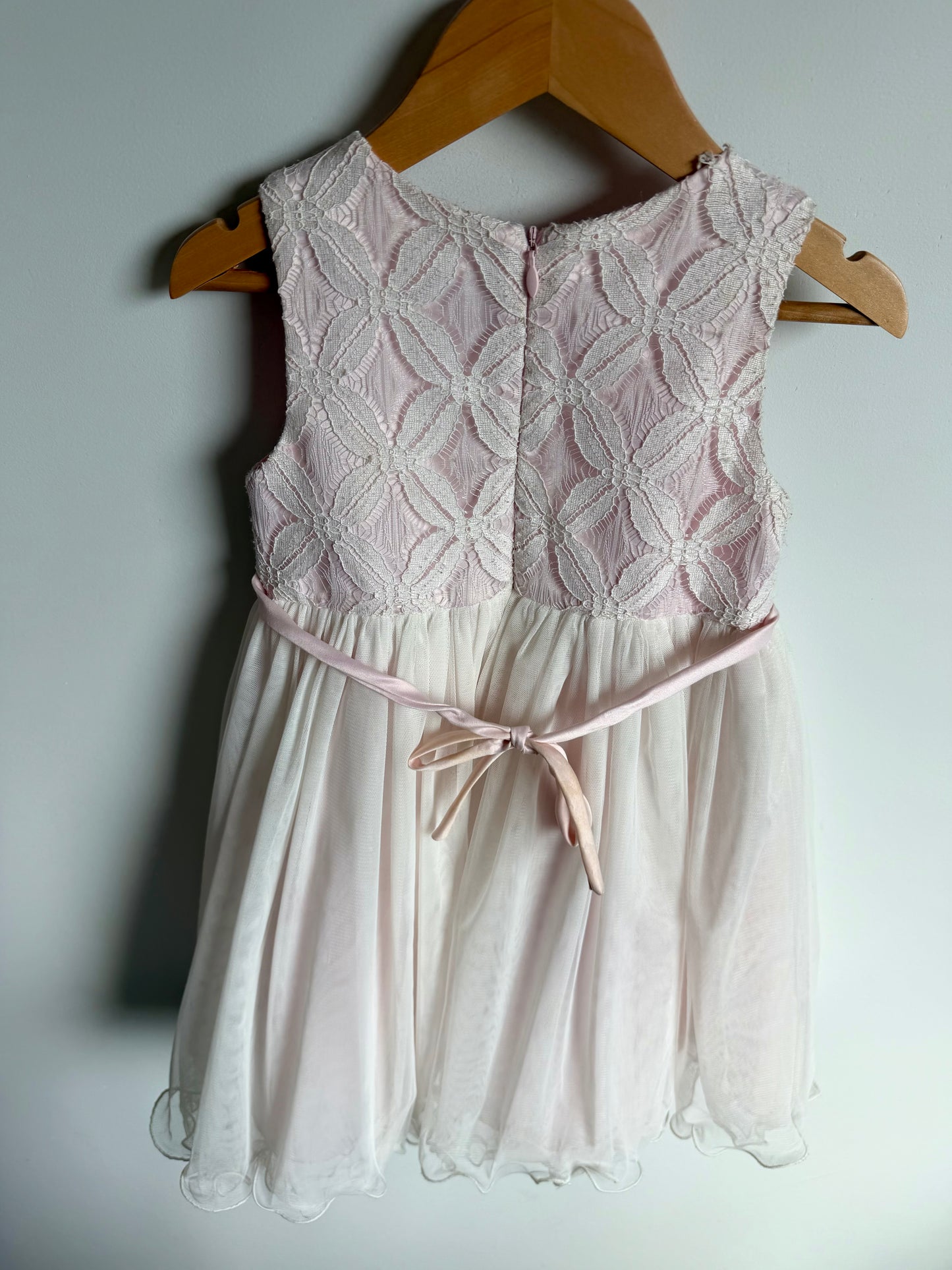 Formal Pink Belt Jewel Dress (PLAY) / 4T