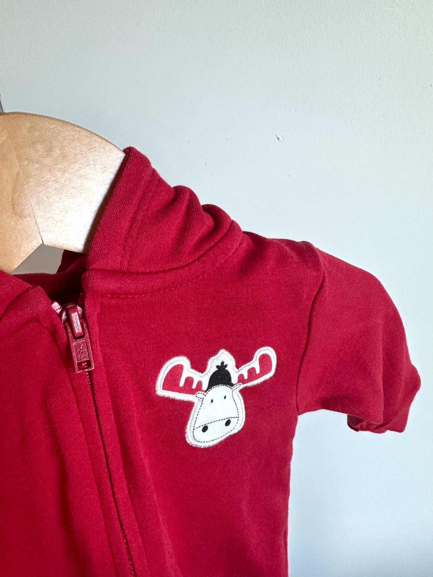 Red Moose Hoodie / 0-3m
