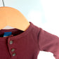 Rust Waffle Longsleeve Bodysuit / 0-3m