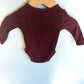 Rust Waffle Longsleeve Bodysuit / 0-3m