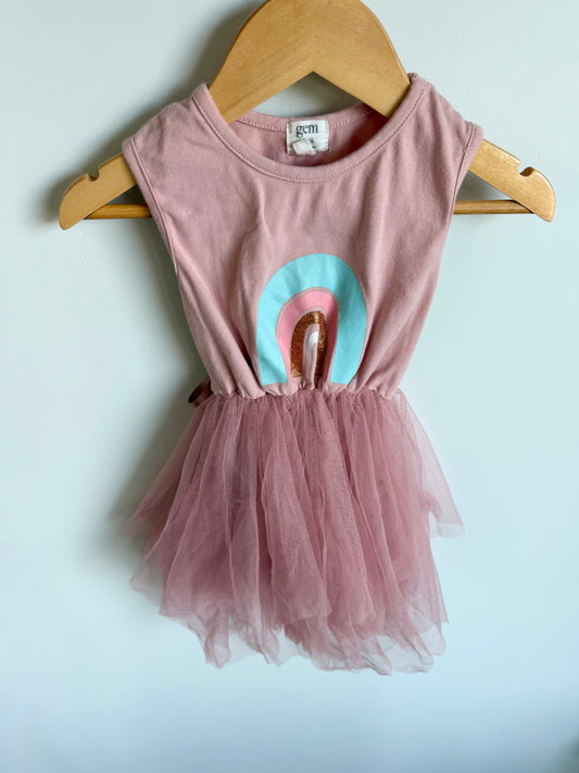 Rainbow Tutu Dress / 18m