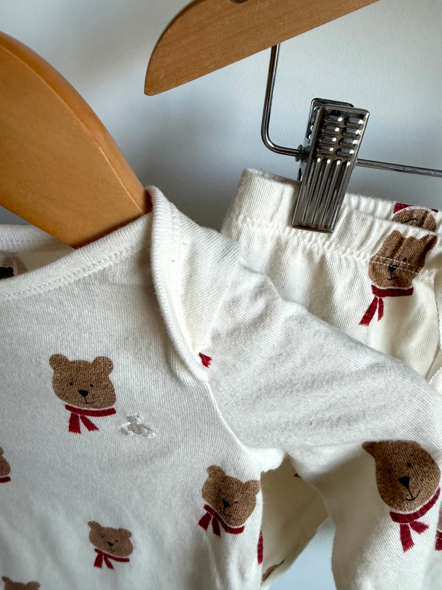 Gap Organic Teddy Bodysuit + Pants Set / 3-6m
