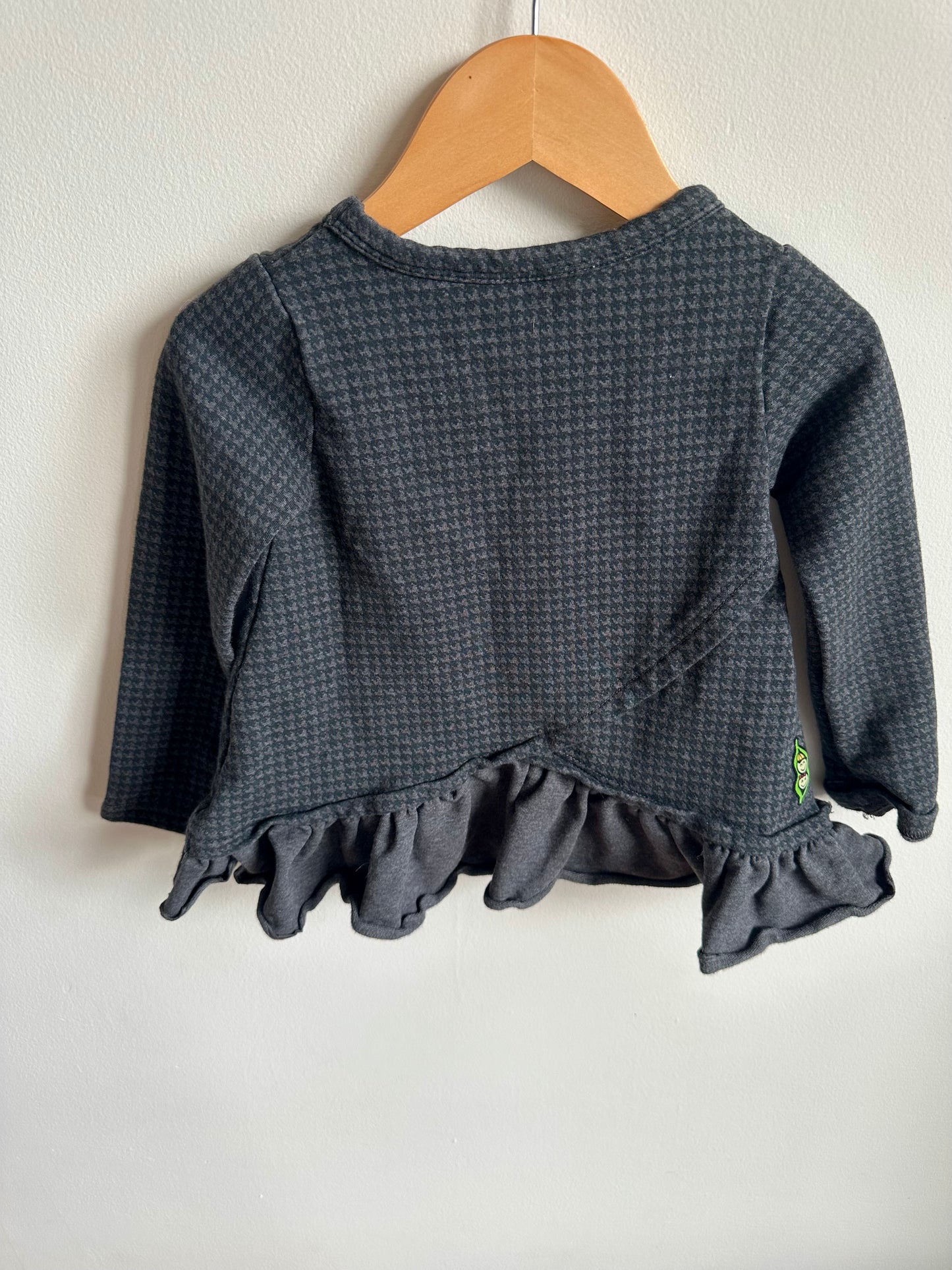 Peekaboo Beans Grey Long Sleeve Top / 3T