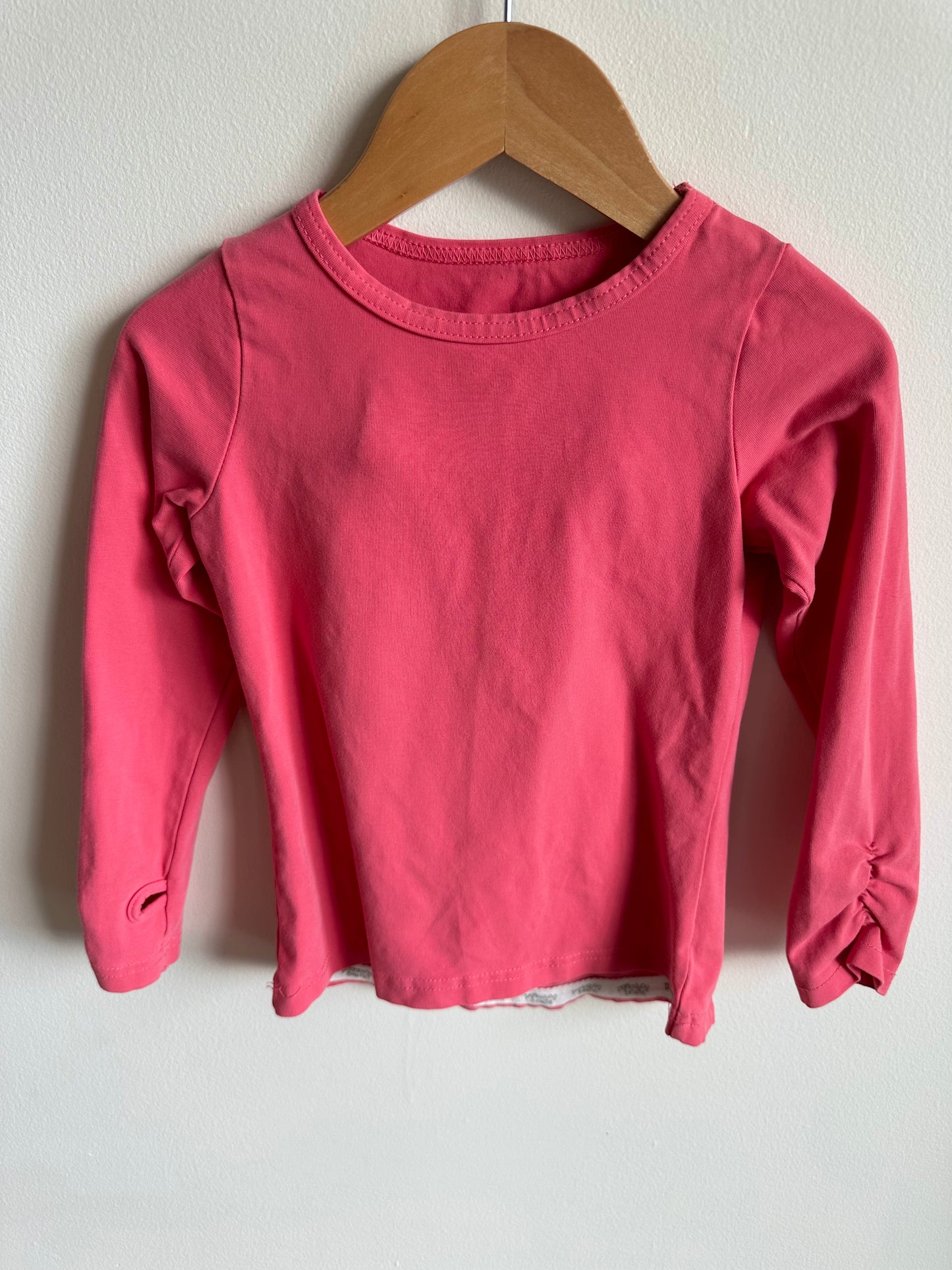 Peekaboo Beans Pink Long Sleeve Top / 3T