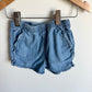 Chambray Ruffle Shorts / 12-18m