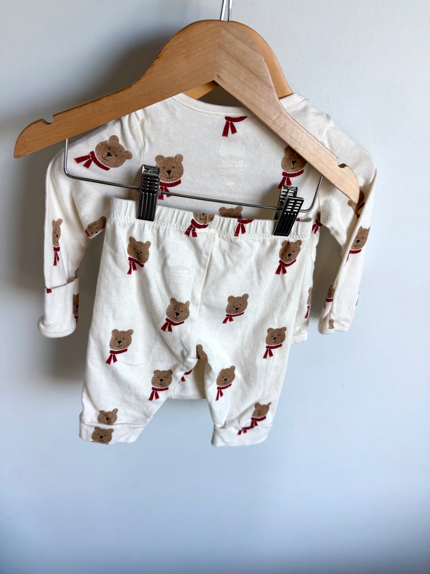 Gap Organic Teddy Bodysuit + Pants Set / 3-6m