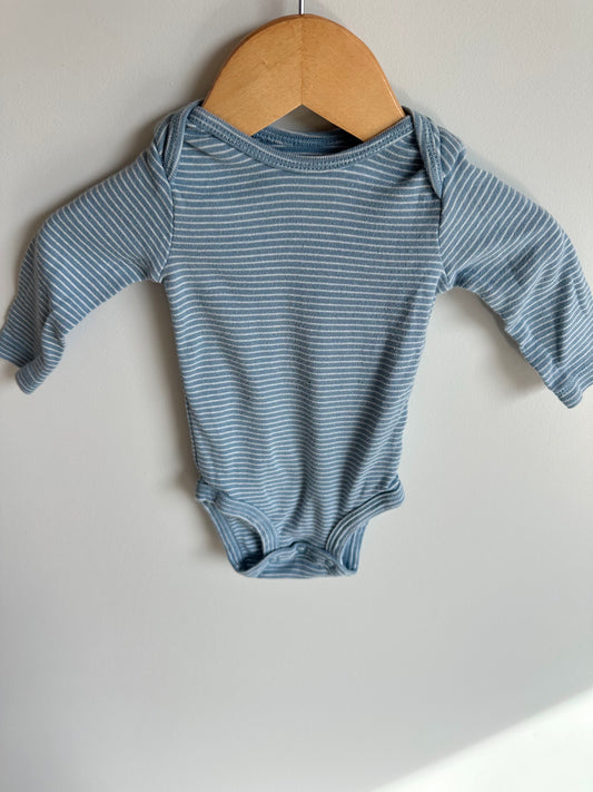 Striped Blue Bodysuit / 3m