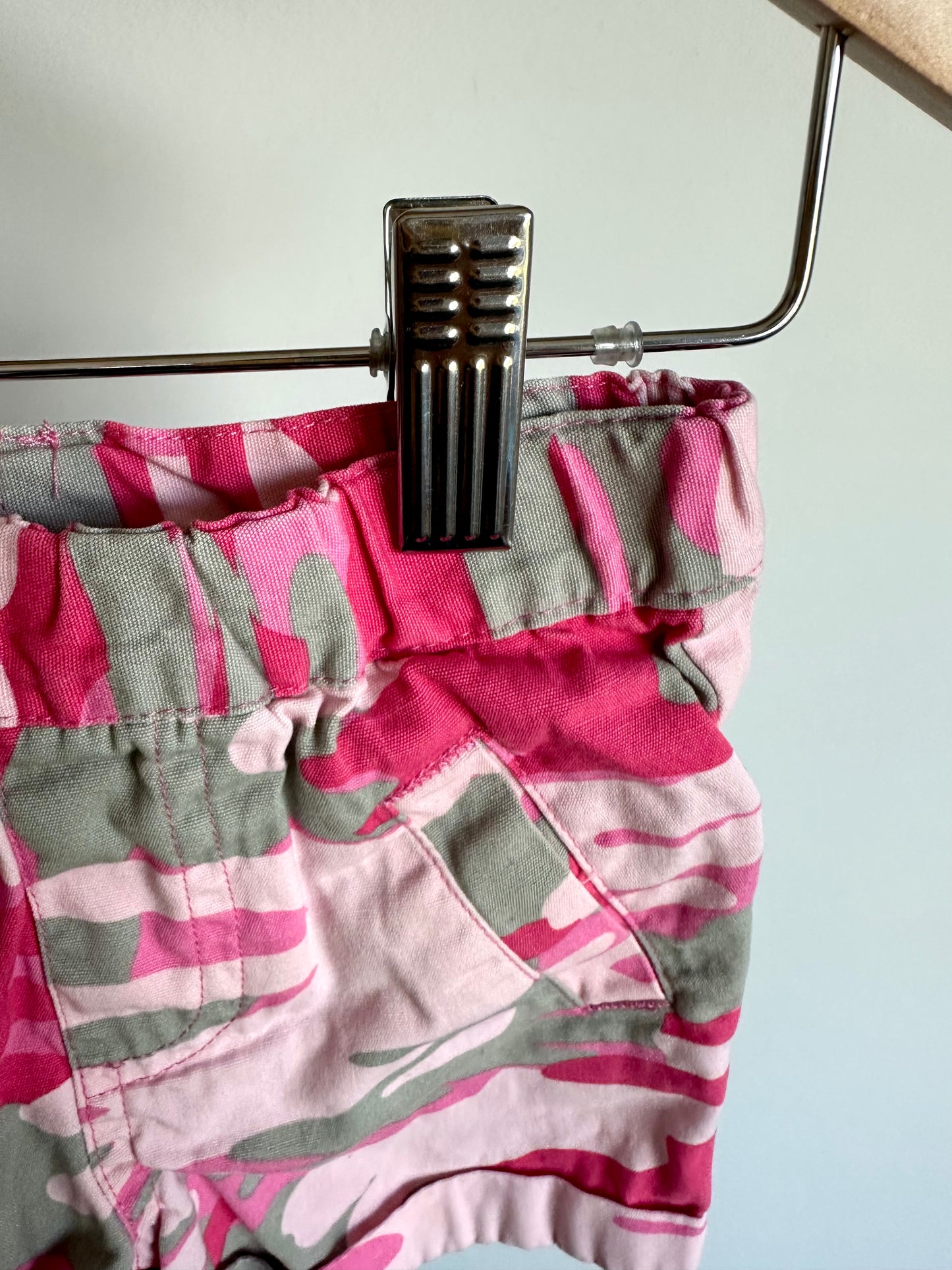 Pink Camo Shorts / 18m