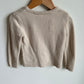 Tan Knit Floral Sweater / 3T